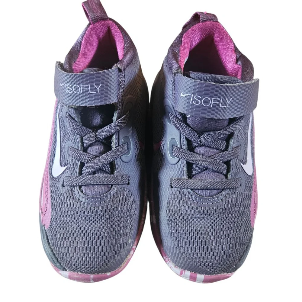 Nike IsoFly Toddler 8C Dark Raisin Pink Athletic Sneakers